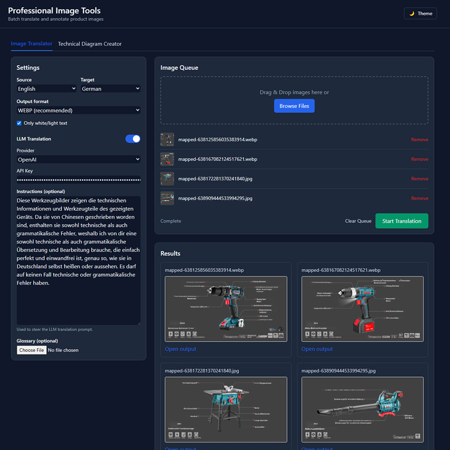 Project image 2 for AI-Powered Bulk Image Translator for Product Localization